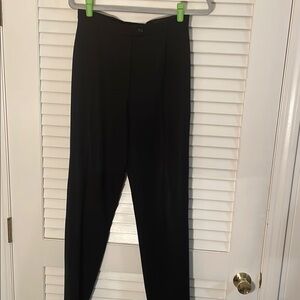 Burberry Black Trousers Classic Straight-Leg Design